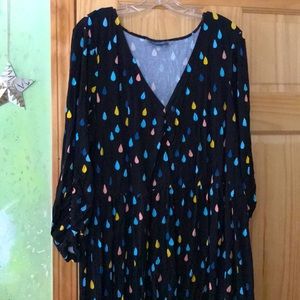 ModCloth Comfortably Curious Long-sleeved Dress